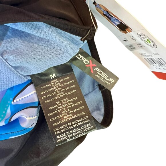 Women's‎ NWT ZeroXposur Scuba Blue Tankini 2 Piece Swimsuit Size Medium - Picture 7 of 8